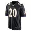 Men Baltimore Ravens Ed Reed #20 Black Jersey - uafactory