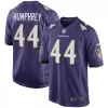 Men Baltimore Ravens Marlon Humphrey #44 Purple Game Jersey - uafactory