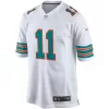 Men Miami Dolphins DeVante Parker #11 White Game Jersey - uafactory