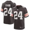 Men Cleveland Browns Nick Chubb #24 Brown Game Jersey - uafactory