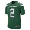 Men New York Jets Zach Wilson #2 Green Game Jersey 2021 - uafactory