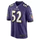 Men Baltimore Ravens Ray Lewis #52 Purple Game Jersey - uafactory