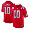 Men New England Patriots Mac Jones #10 Red Game Jersey - uafactory