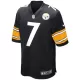 Men Pittsburgh Steelers Ben Roethlisberger #7 Black Game Jersey - uafactory