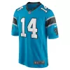 Men Carolina Panthers Sam Darnold #14 Blue Game Jersey - uafactory