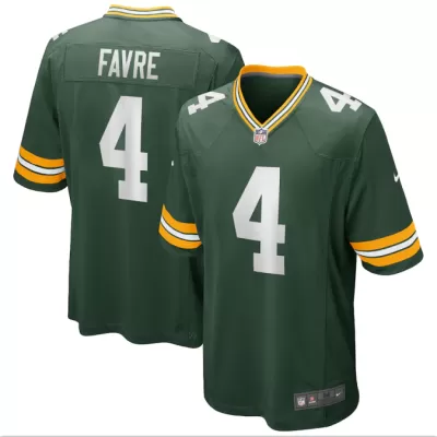 Men Green Bay Packers Brett Faver #4 Green Game Jersey - uafactory