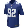 Men New York Giants Michael Strahan #92 Royal Game Jersey - uafactory