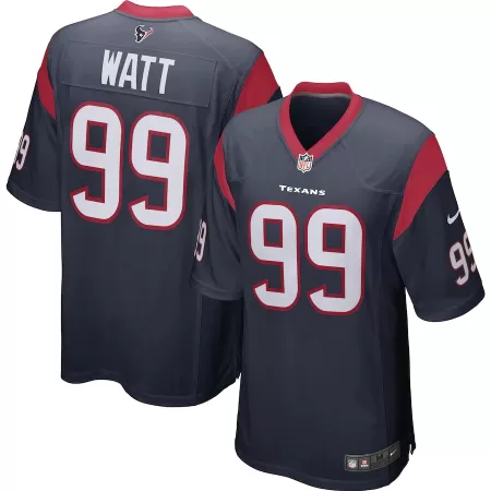 Men Houston Texans J.J. Watt #99 Navy Game Jersey - uafactory