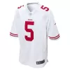 Men San Francisco 49ers Trey Lance #5 White Game Jersey - uafactory