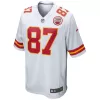 Men Kansas City Chiefs Travis Kelce #87 White Game Jersey - uafactory