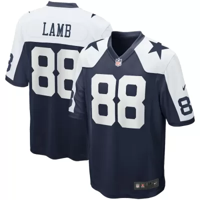 Men Dallas Cowboys CeeDee Lamb #88 Navy Game Jersey - uafactory