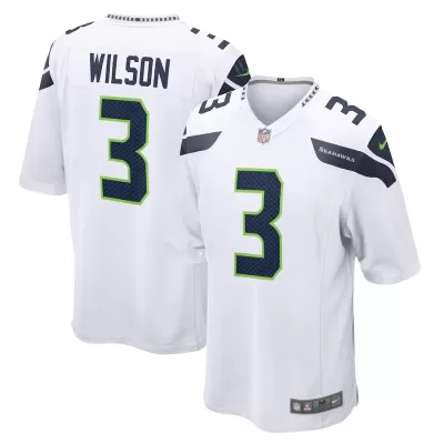 Men Seattle Seahawks Russell Wilson #3 White Game Jersey - uafactory