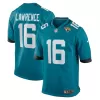 Men Jacksonville Jaguars Trevor Lawrence #16 Green Game Jersey - uafactory