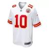 Men Kansas City Chiefs Tyreek Hill #10 White Game Jersey - uafactory