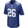 Men New York Giants Saquon Barkley #26 Royal Game Jersey - uafactory