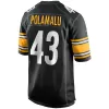 Men Pittsburgh Steelers Troy Polamalu #43 Black Game Jersey - uafactory