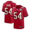 Men Tampa Bay Buccaneers Lavonte David #54 Red Game Jersey - uafactory