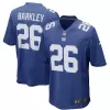 Men New York Giants Saquon Barkley #26 Royal Game Jersey - uafactory