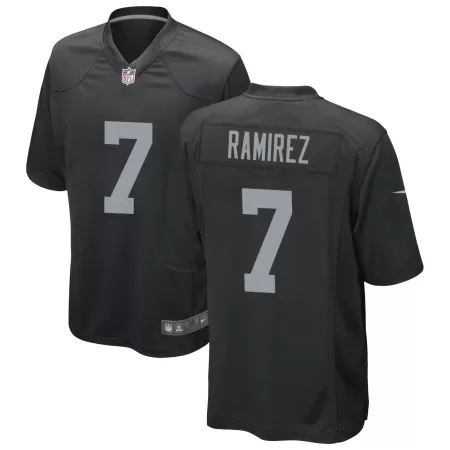 Men Las Vegas Raiders Raiders RAMIREZ #7 Black Game Jersey - uafactory