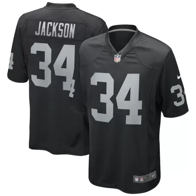 Men Las Vegas Raiders Bo Jackson #34 Black Game Jersey - uafactory