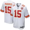 Men Kansas City Chiefs Patrick Mahomes #15 White Game Jersey - uafactory