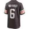 Men Cleveland Browns Baker Mayfield #6 Brown Game Jersey - uafactory