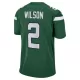 Men New York Jets Zach Wilson #2 Green Game Jersey 2021 - uafactory