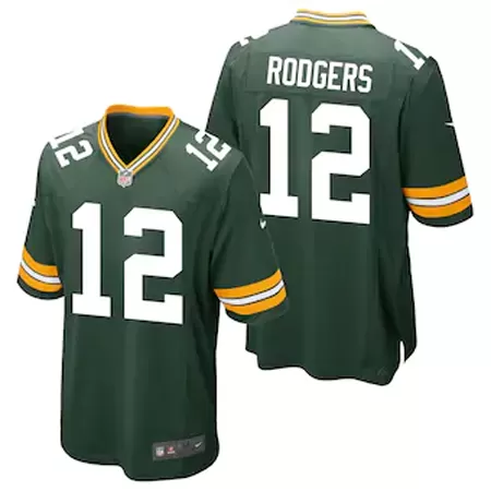 Men Green Bay Packers Bay Packers #12 Green Game Jersey - uafactory