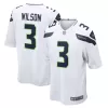 Men Seattle Seahawks Russell Wilson #3 White Game Jersey - uafactory