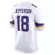 Men Minnesota Vikings Justin Jefferson #18 White Game Jersey - uafactory