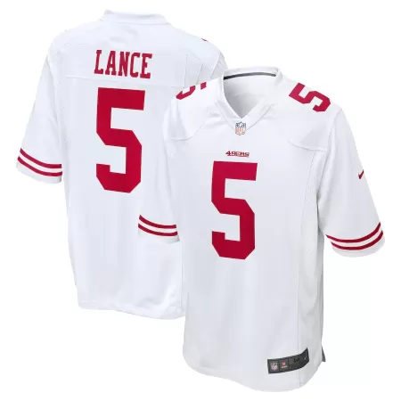 Men San Francisco 49ers Trey Lance #5 White Game Jersey - uafactory