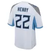 Men Tennessee Titans Derrick Henry #22 White Game Jersey - uafactory