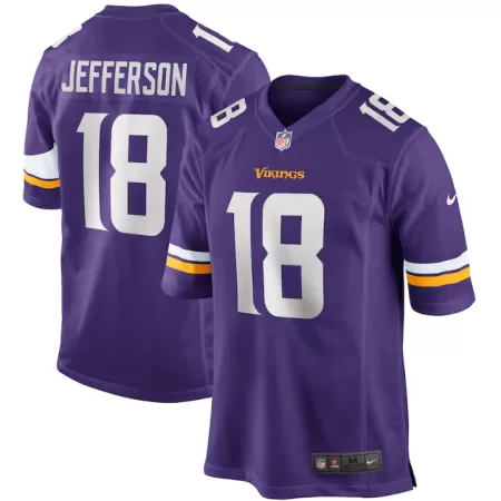 Men Minnesota Vikings Justin Jefferson #18 Purple Game Jersey - uafactory