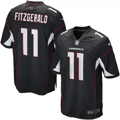 Men Arizona Cardinals Larry Fitzgerald #11 Black Game Jersey - uafactory