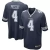 Men Dallas Cowboys Dak Prescott #4 Navy Game Jersey - uafactory