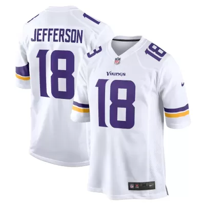 Men Minnesota Vikings Justin Jefferson #18 White Game Jersey - uafactory