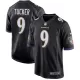 Men Baltimore Ravens Justin Tucker #9 Black Game Jersey - uafactory