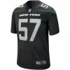 Men New York Jets C.J. MOSLEY #57 Black Game Jersey - uafactory