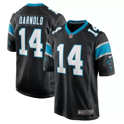 Men Carolina Panthers Sam Darnold #14 Black Game Jersey - uafactory