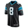 Men Carolina Panthers Jaycee Horn #8 Black Game Jersey - uafactory