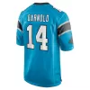 Men Carolina Panthers Sam Darnold #14 Blue Game Jersey - uafactory