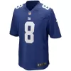 Men New York Giants Daniel Jones #8 Royal Game Jersey - uafactory