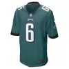 Men Philadelphia Eagles DeVonta Smith #6 Green Game Jersey - uafactory