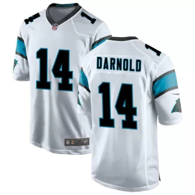 Men Carolina Panthers Sam Darnold #14 White Game Jersey - uafactory