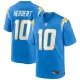 Men Los Angeles Chargers Justin Herbert #10 Blue Game Jersey - uafactory