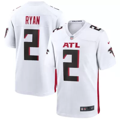 Men Atlanta Falcons Matt Ryan #2 White Game Jersey - uafactory