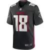 Men Atlanta Falcons Calvin Ridley #18 Black Game Jersey - uafactory