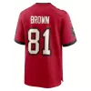 Men Tampa Bay Buccaneers Antonio Brown #81 Game Jersey - uafactory