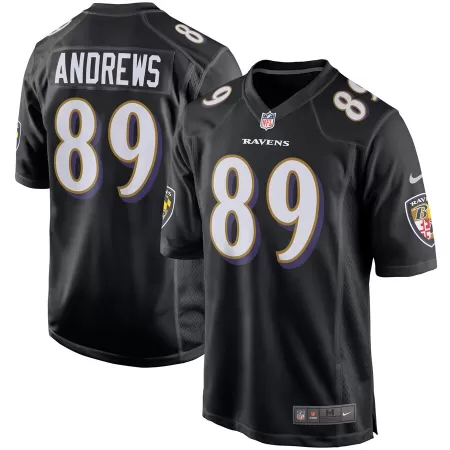 Men Baltimore Ravens Mark Andrews #89 Black Game Jersey - uafactory