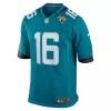 Men Jacksonville Jaguars Trevor Lawrence #16 Green Game Jersey - uafactory